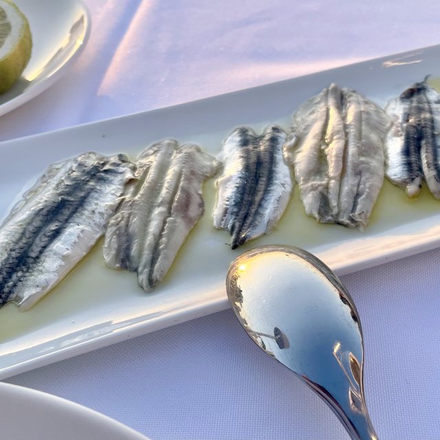 Marinated anchovies