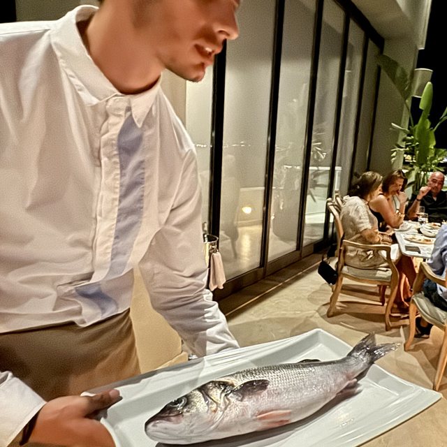The fish comes out raw first
